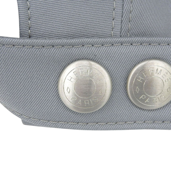 Great HERMES cap Nevada Puzzle Serie Button Leather Hat Baseball 57 H251006N