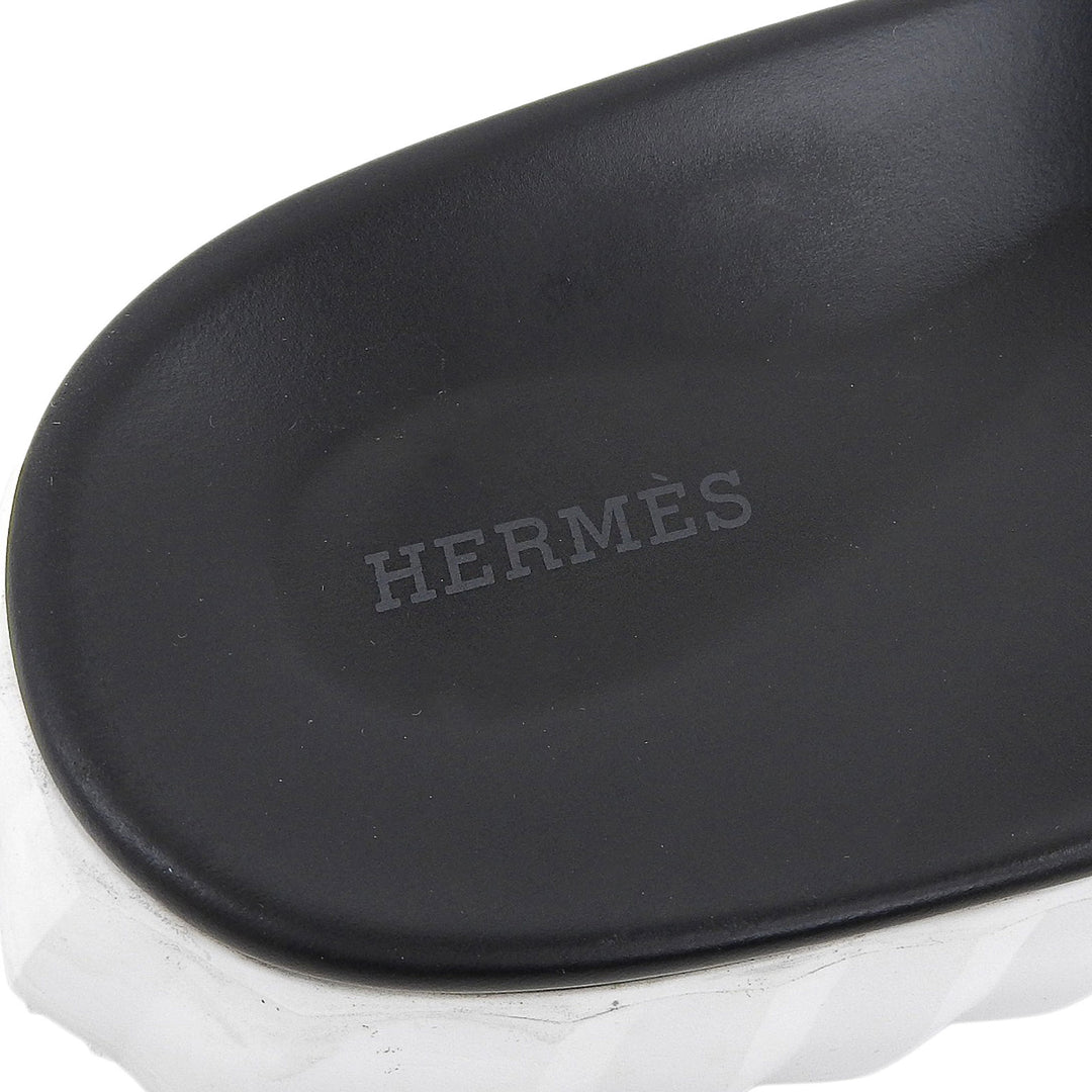 Good HERMES Sandals infrastructure Open-toe cross design leather 44 241919ZH