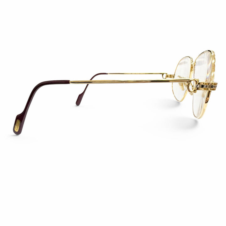 Very Good Cartier Glasses Mailon PANTHERE gold mens