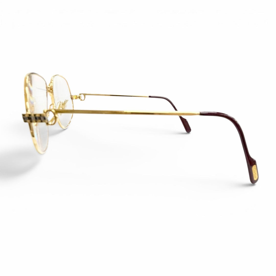Very Good Cartier Glasses Mailon PANTHERE gold mens