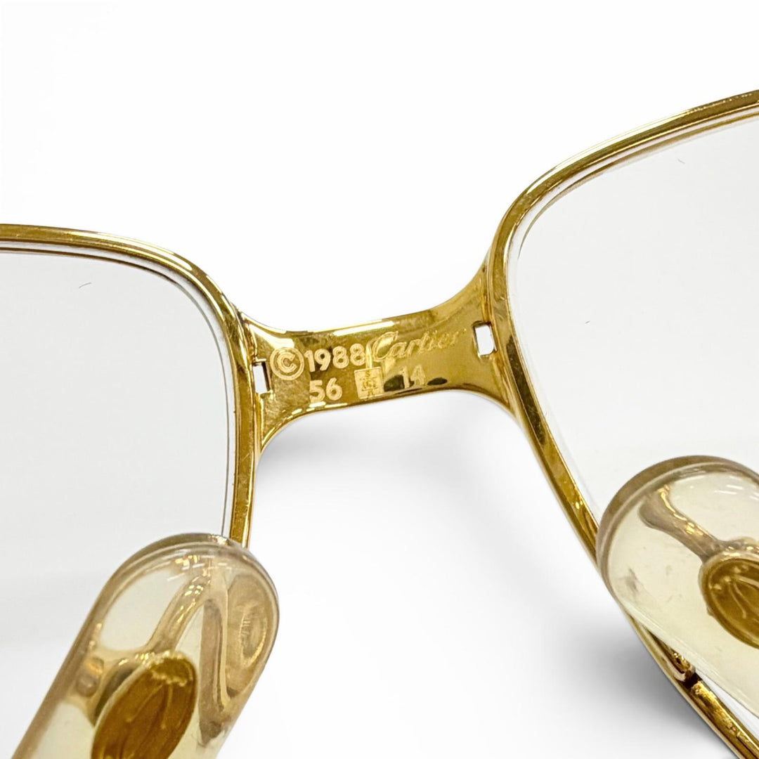 Very Good Cartier Glasses Mailon PANTHERE gold mens