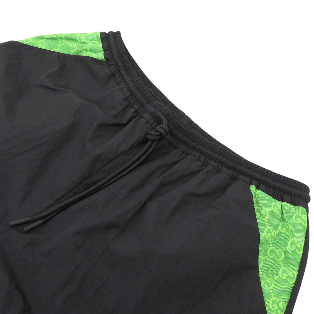 Pristine GUCCI Pants TRAINING PANTS GG canvas black Nylon mens XL 746824