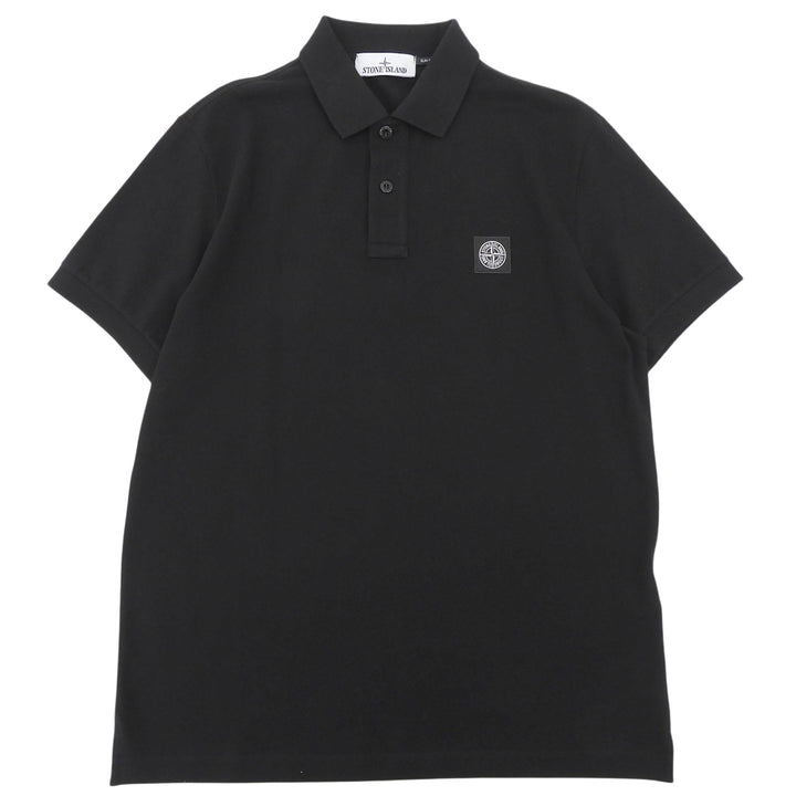 Pristine STONE ISLAND Short sleeve polo shirt black cotton L K1S1522002SC