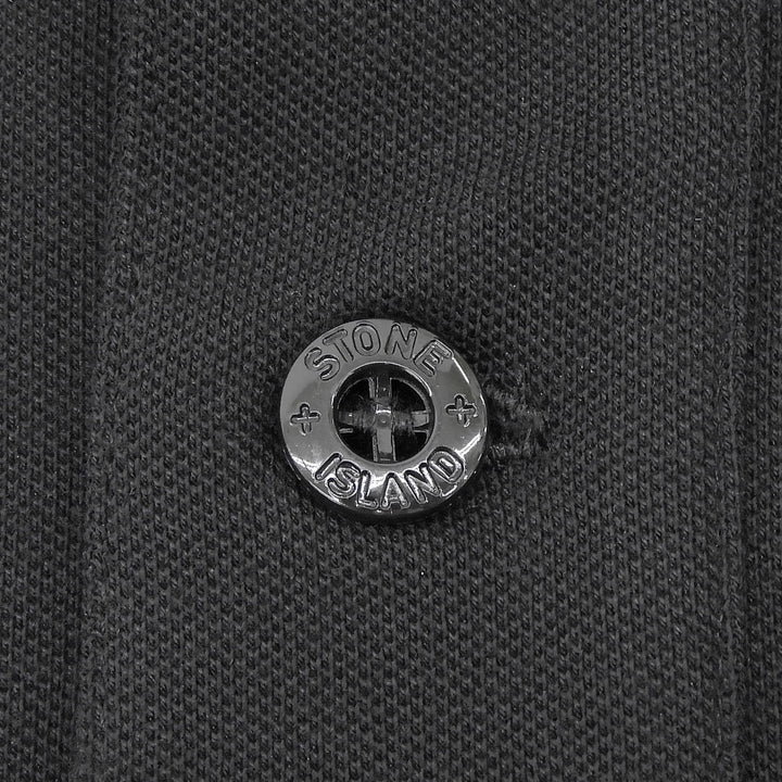 Pristine STONE ISLAND Short sleeve polo shirt black cotton L K1S1522002SC