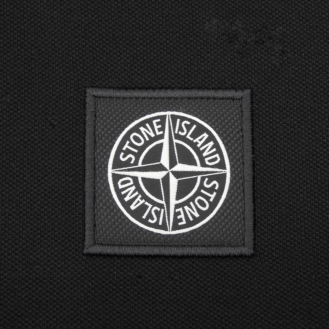 Pristine STONE ISLAND Short sleeve polo shirt black cotton L K1S1522002SC
