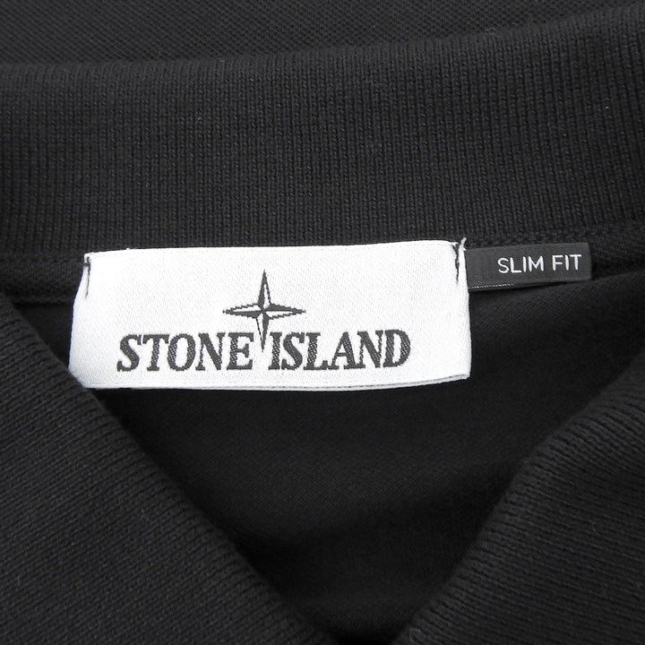 Pristine STONE ISLAND Short sleeve polo shirt black cotton L K1S1522002SC