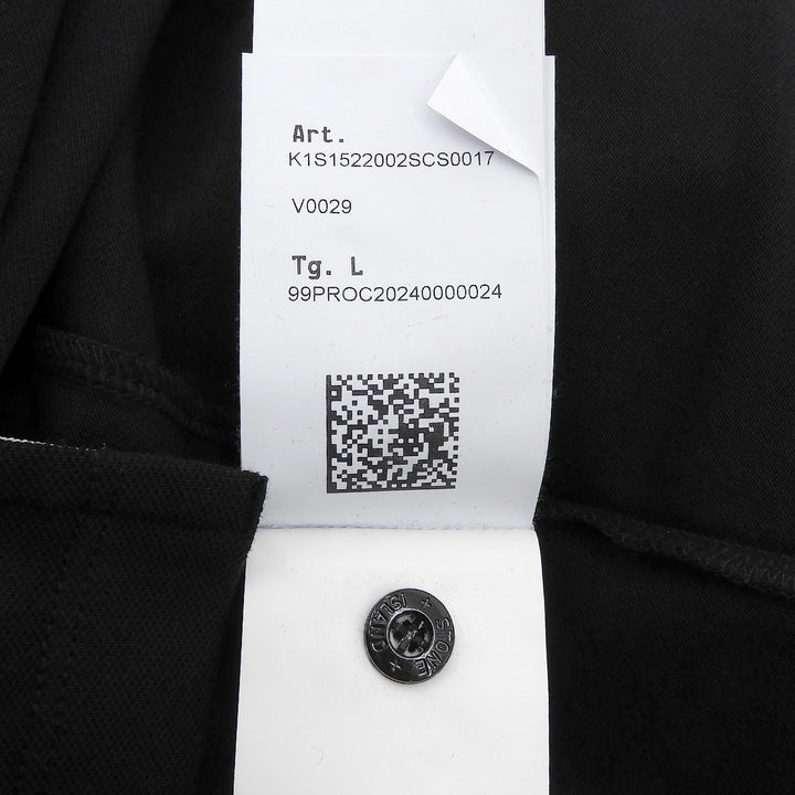 Pristine STONE ISLAND Short sleeve polo shirt black cotton L K1S1522002SC