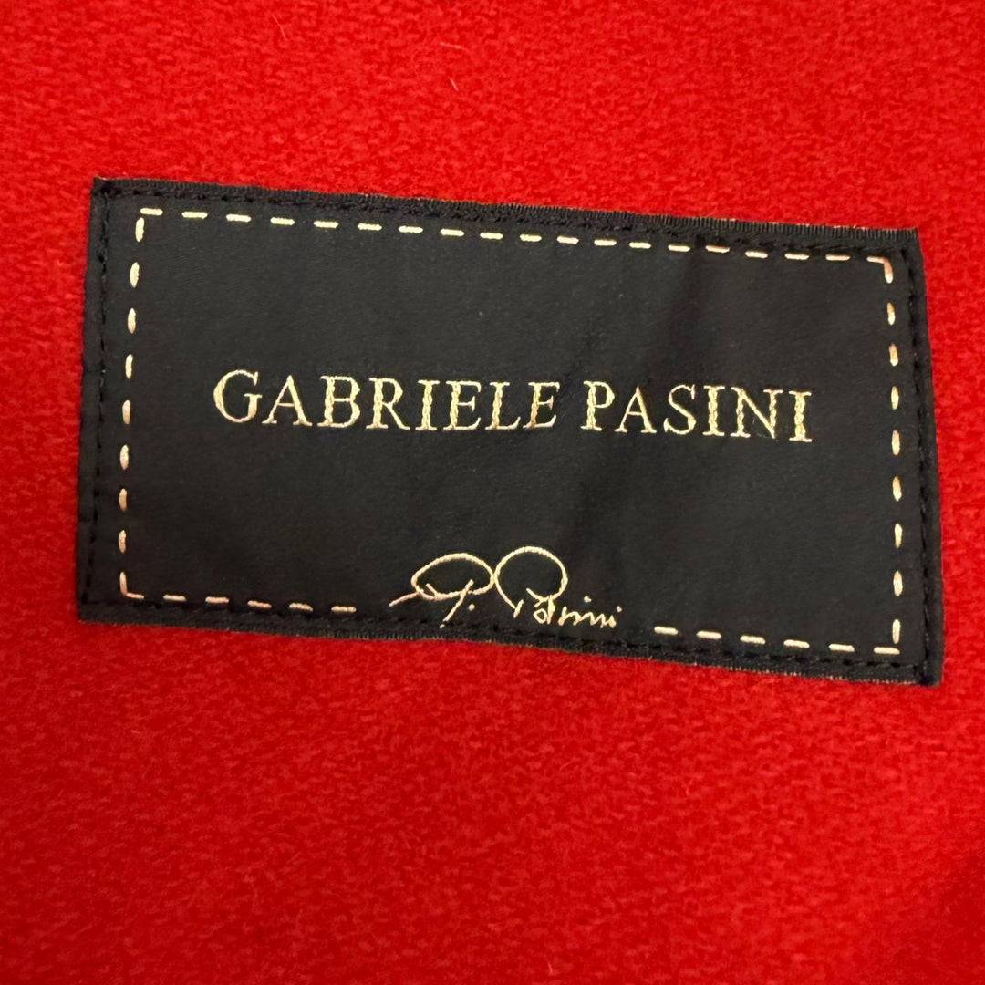 Excellent Gabriele Pasini Chester coat Check Pattern Logo Button Double-Breasted