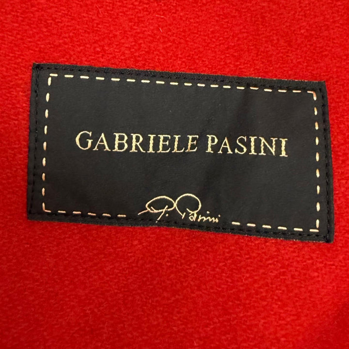 Excellent Gabriele Pasini Chester coat Check Pattern Logo Button Double-Breasted