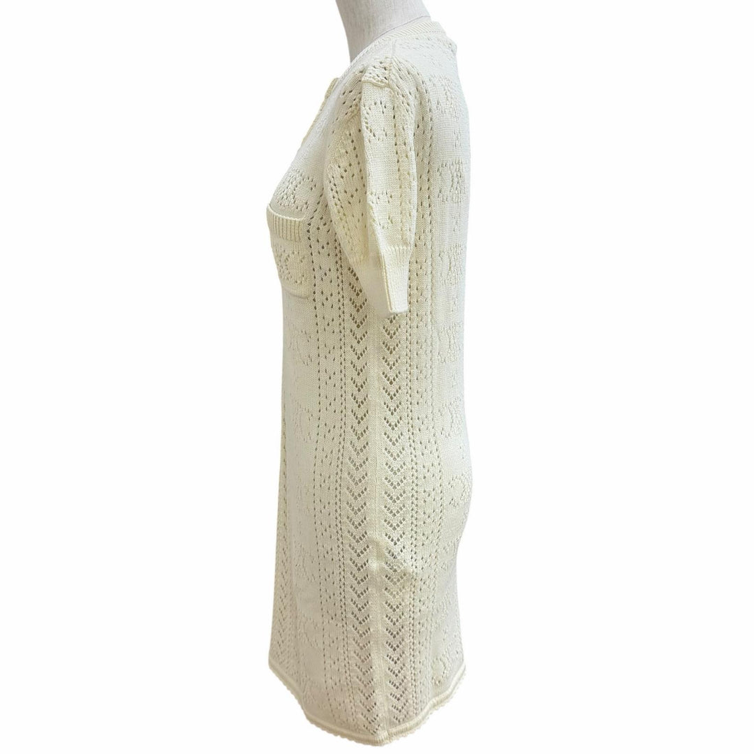 Pristine CELINE one piece Ivory cotton Women XS 2ADW3307V