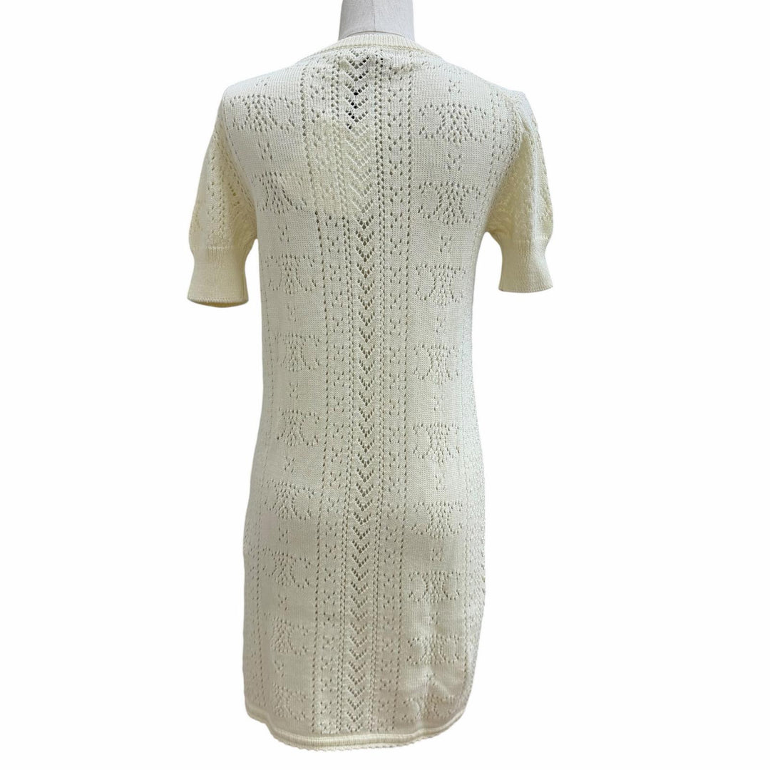 Pristine CELINE one piece Ivory cotton Women XS 2ADW3307V