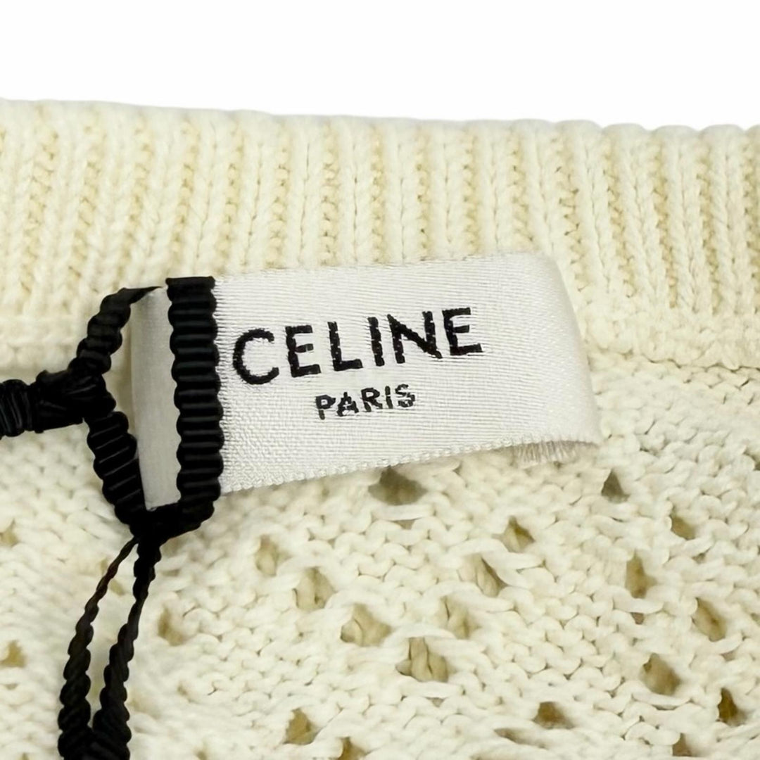 Pristine CELINE one piece Ivory cotton Women XS 2ADW3307V