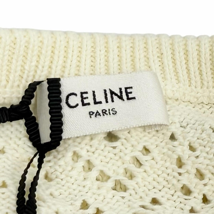 Pristine CELINE one piece Ivory cotton Women XS 2ADW3307V