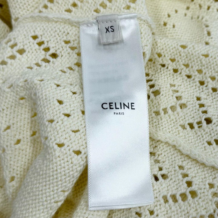 Pristine CELINE one piece Ivory cotton Women XS 2ADW3307V