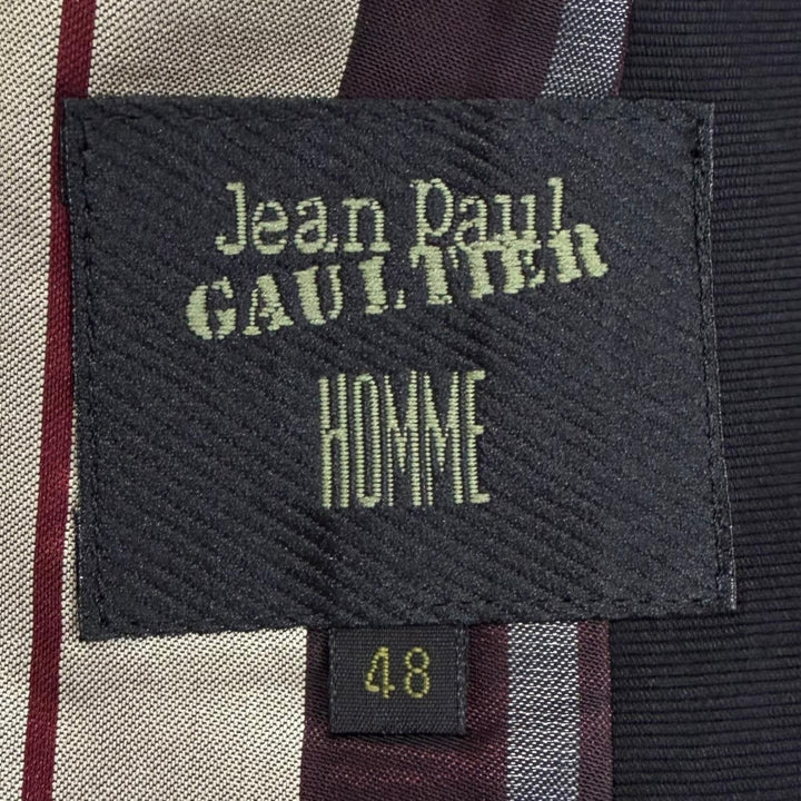 Great Jean Paul GAULTIER HOMME Jacket Bondage black cotton mens 48