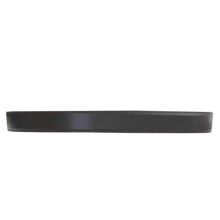 Pristine HUGO BOSS belt Logo Square Buckle Reversible black leather mens