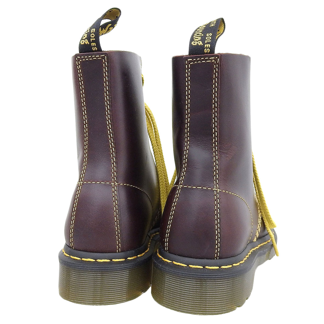 Pristine Dr.Martens 1460 PASCAL 8-hole boots Bordeaux leather mens