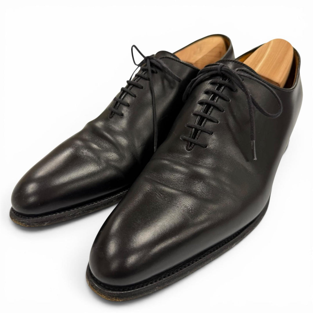 Great J.M WESTON Leather shoes black leather mens 5.5 402