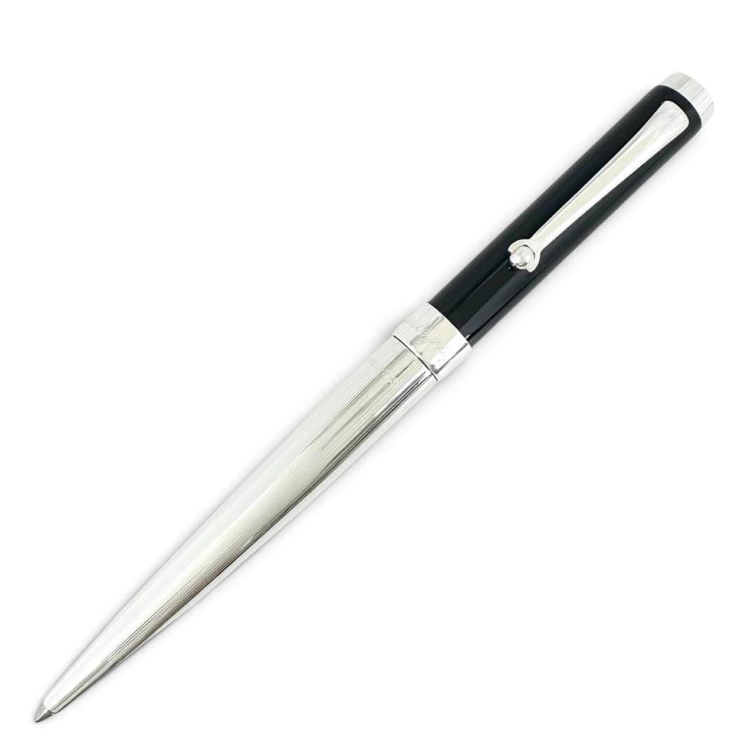 Great Montegrappa Ballpoint pen Logo engraved twist style Silver SV925 mens