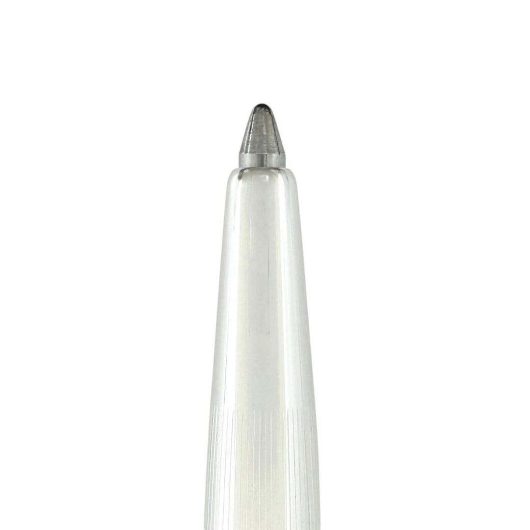 Great Montegrappa Ballpoint pen Logo engraved twist style Silver SV925 mens