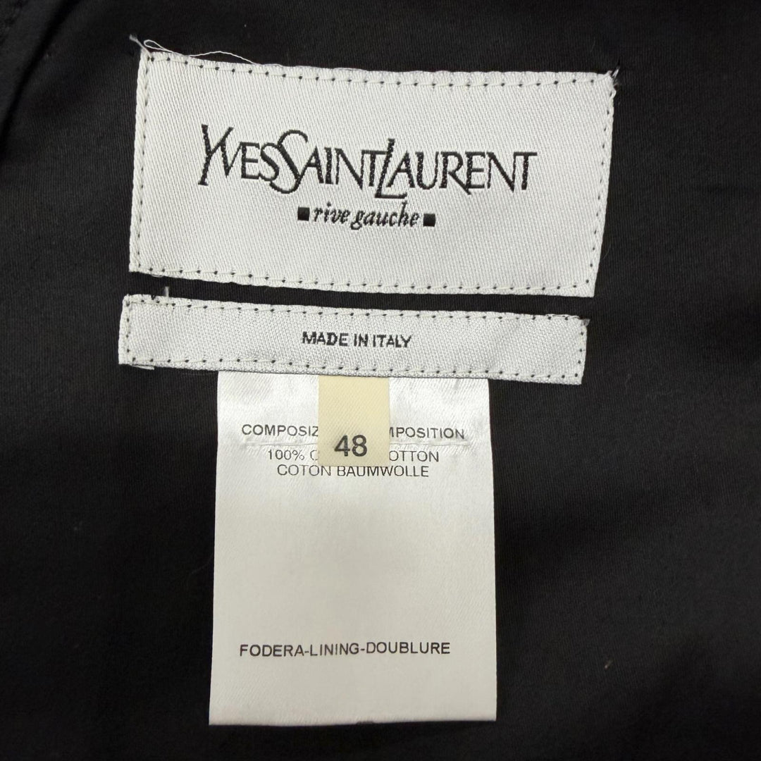 Great YVES SAINT LAURENT pea coat Rive Gauche Big YSL Double-Breasted