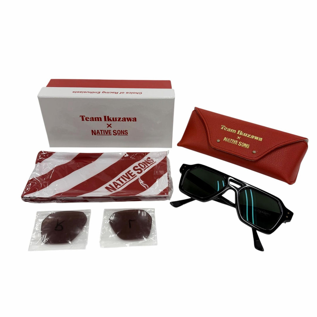 Excellent NATIVE SONS Team Ikuzawa sunglasses TETSU black mens