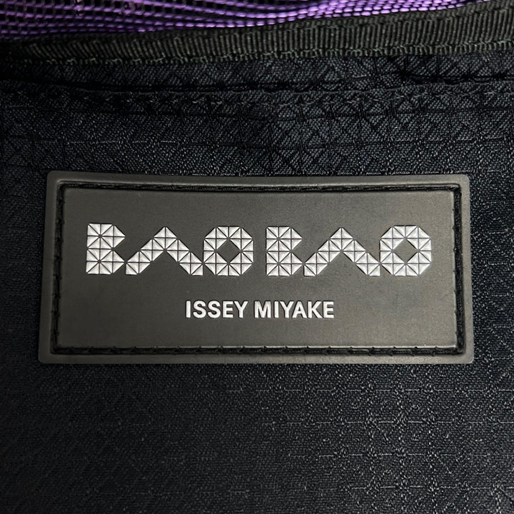 Excellent BAOBAO ISSEY MIYAKE Handbag CARAT purple polyester Women BB33AG610