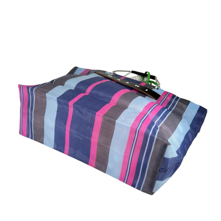 Pristine MARNI Tote Bag FLOWER CAFE stripe multicolor Women SHMHR08A01