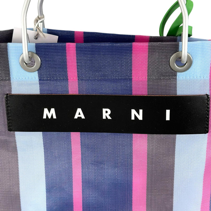 Pristine MARNI Tote Bag FLOWER CAFE stripe multicolor Women SHMHR08A01