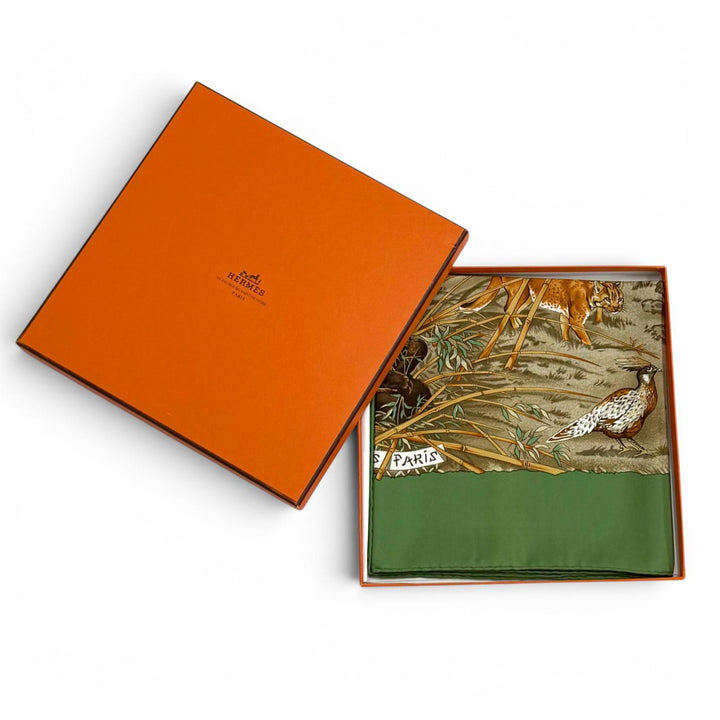 Excellent HERMES scarf Sichuan SICHUAN animal Multi silk Women
