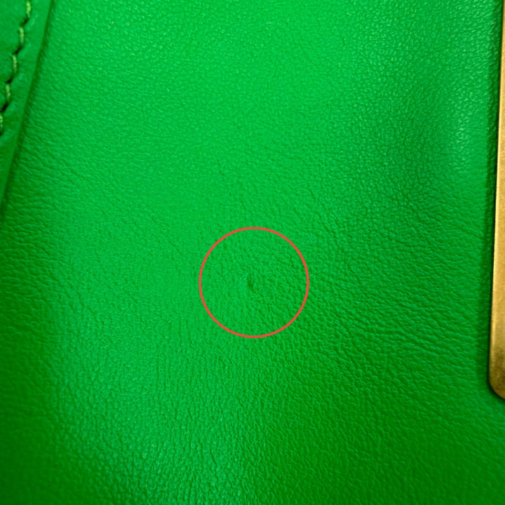 Excellent BOTTEGAVENETA Tri-fold wallet Pointlock Leather Compact Wallet leather