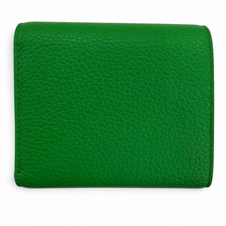 Excellent BOTTEGAVENETA Tri-fold wallet Pointlock Leather Compact Wallet leather