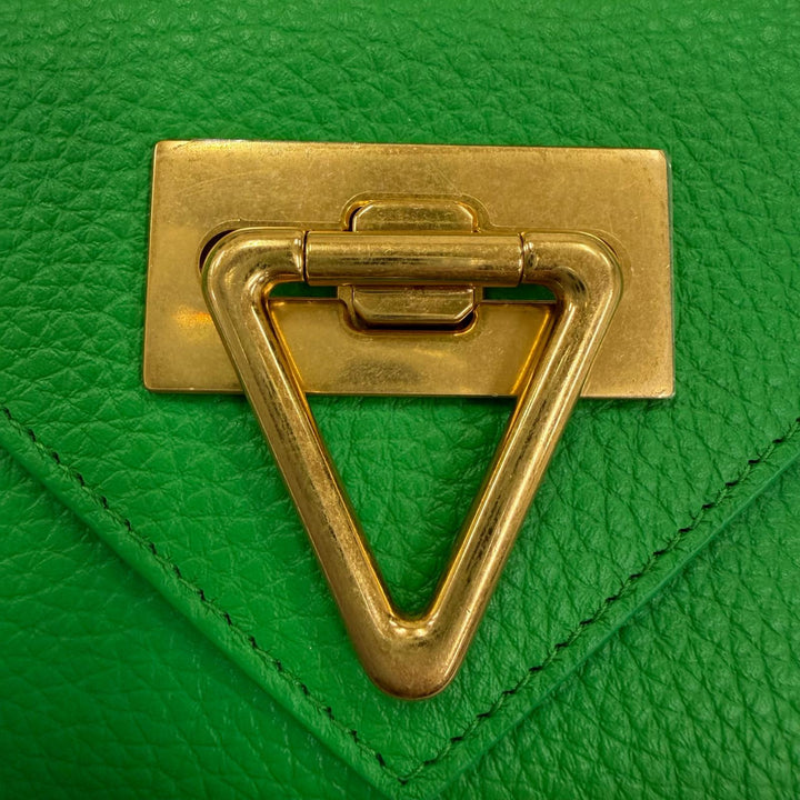 Excellent BOTTEGAVENETA Tri-fold wallet Pointlock Leather Compact Wallet leather