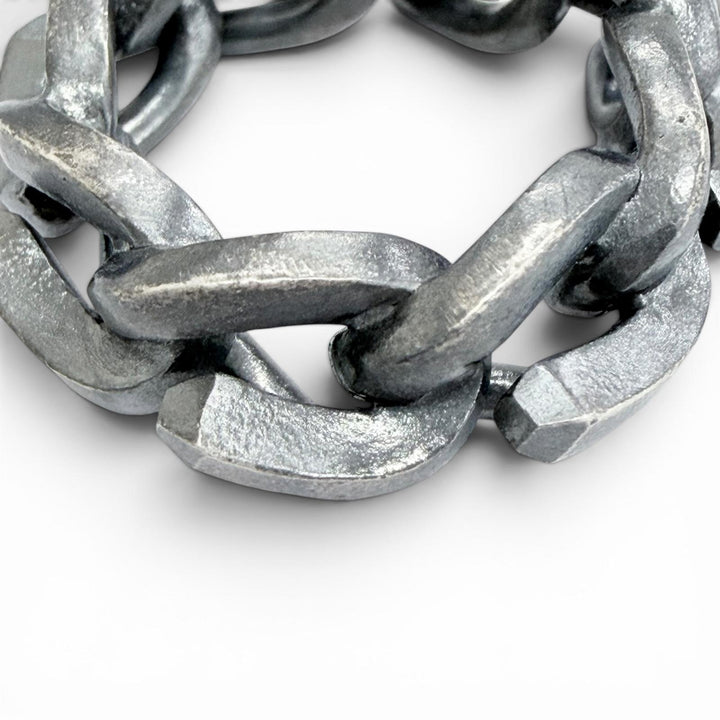 Excellent TIFFANY&Co. Ring ring Forge Link Ring Smoked finish Silver AG925 50