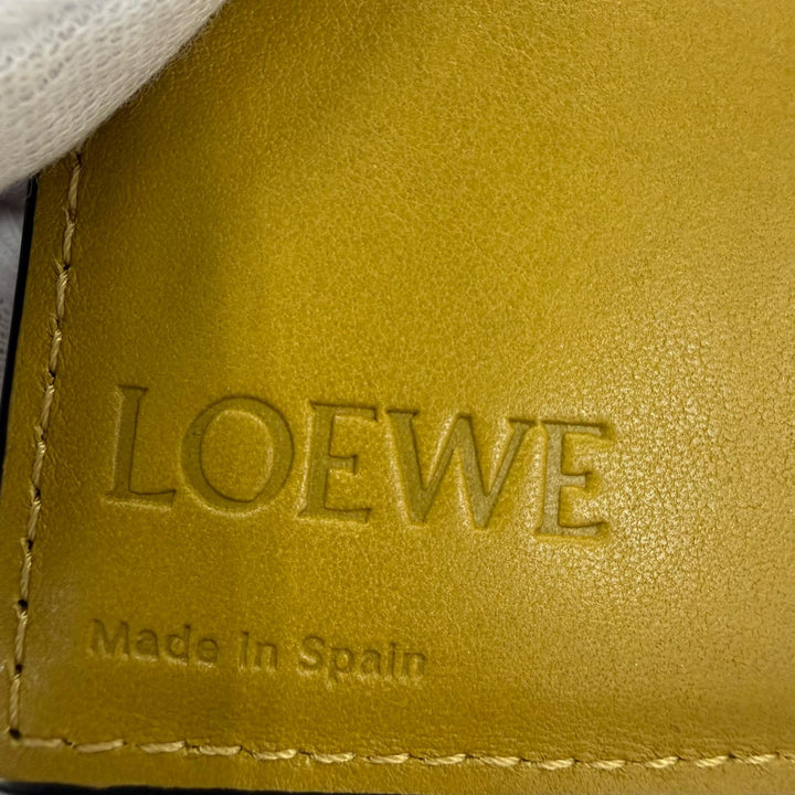 Great LOEWE Tri-fold wallet Anagram Trifold Wallet compact wallet Brown