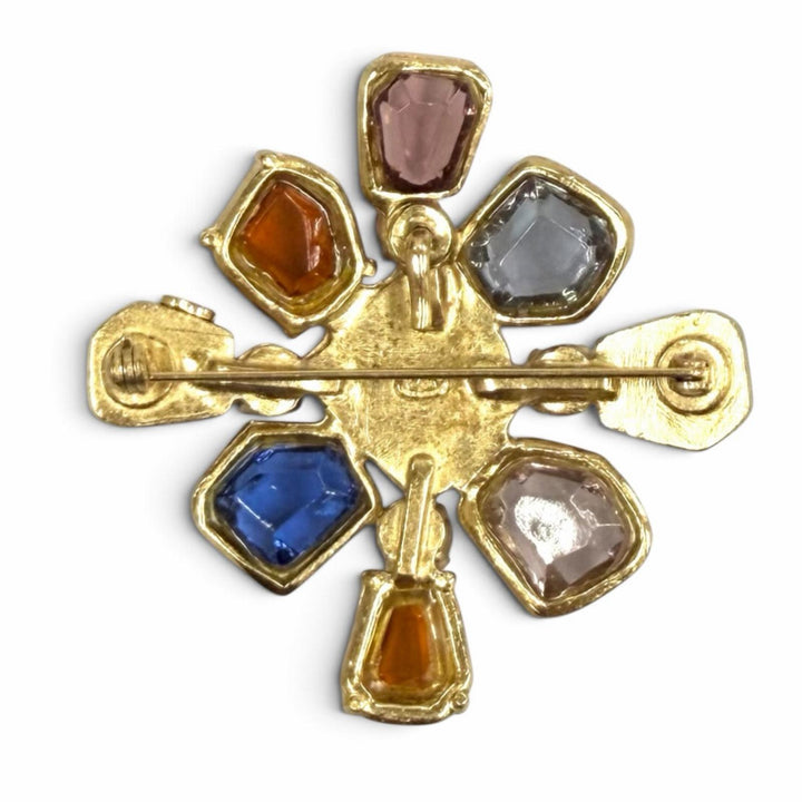 Excellent CHANEL Brooch COCO Mark Gripoa Multi Women 01A