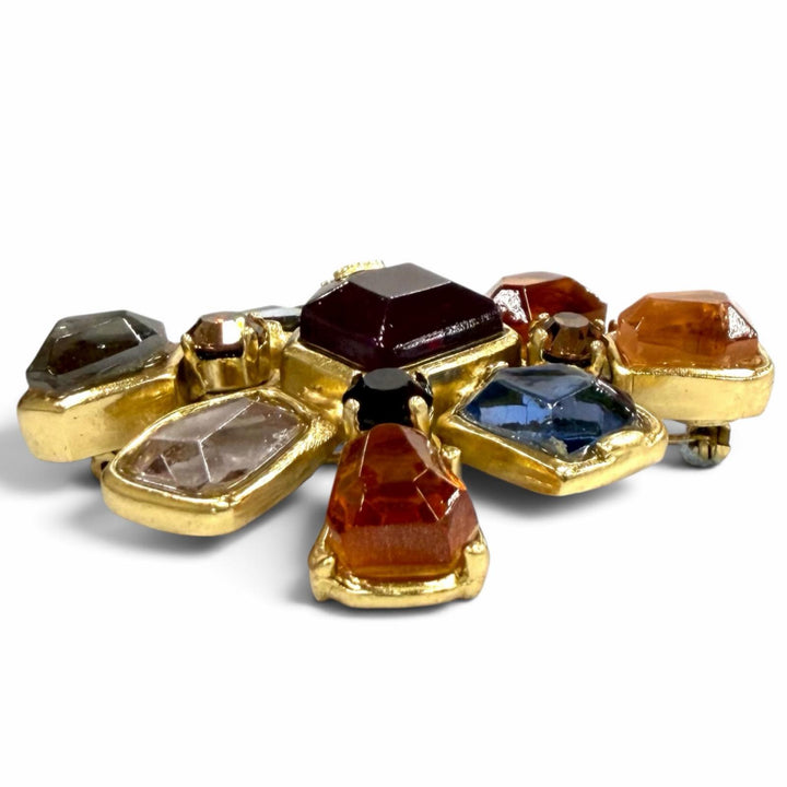 Excellent CHANEL Brooch COCO Mark Gripoa Multi Women 01A