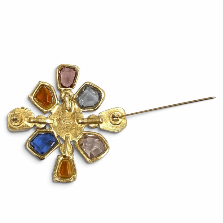 Excellent CHANEL Brooch COCO Mark Gripoa Multi Women 01A
