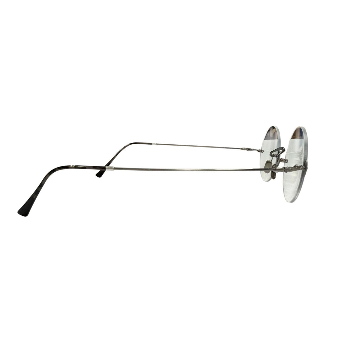 Great Lunor Glasses Classic ROUND Silver metal mens