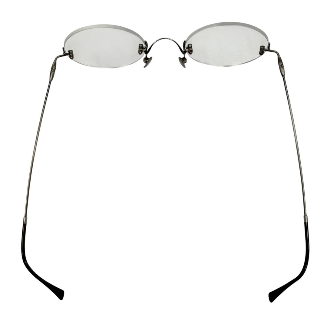 Great Lunor Glasses Classic ROUND Silver metal mens