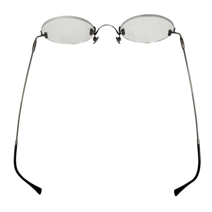 Great Lunor Glasses Classic ROUND Silver metal mens