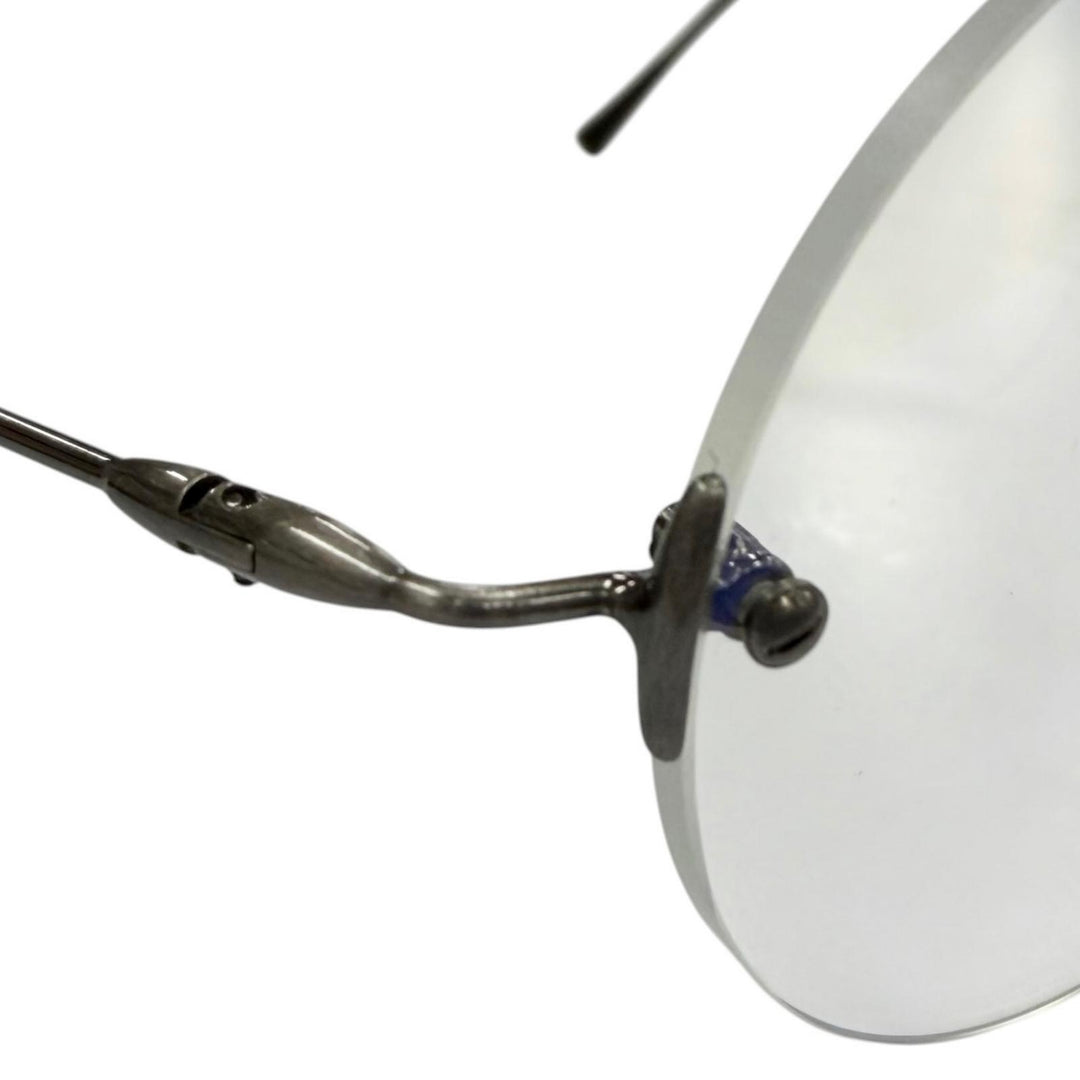 Great Lunor Glasses Classic ROUND Silver metal mens