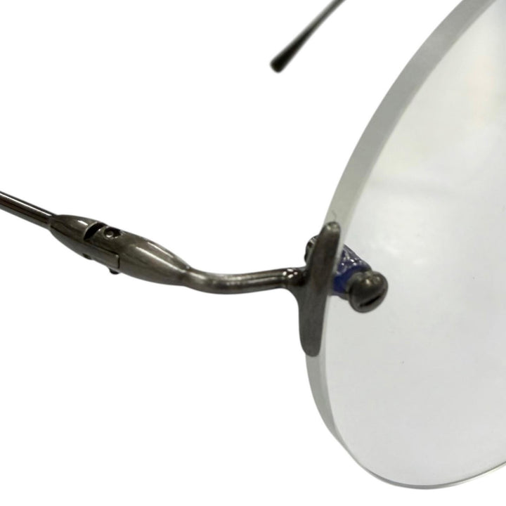 Great Lunor Glasses Classic ROUND Silver metal mens