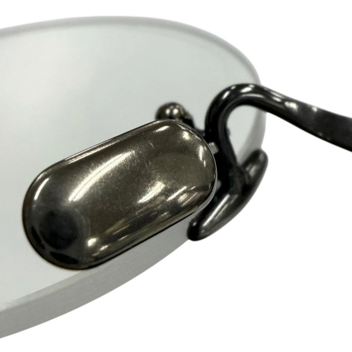 Great Lunor Glasses Classic ROUND Silver metal mens