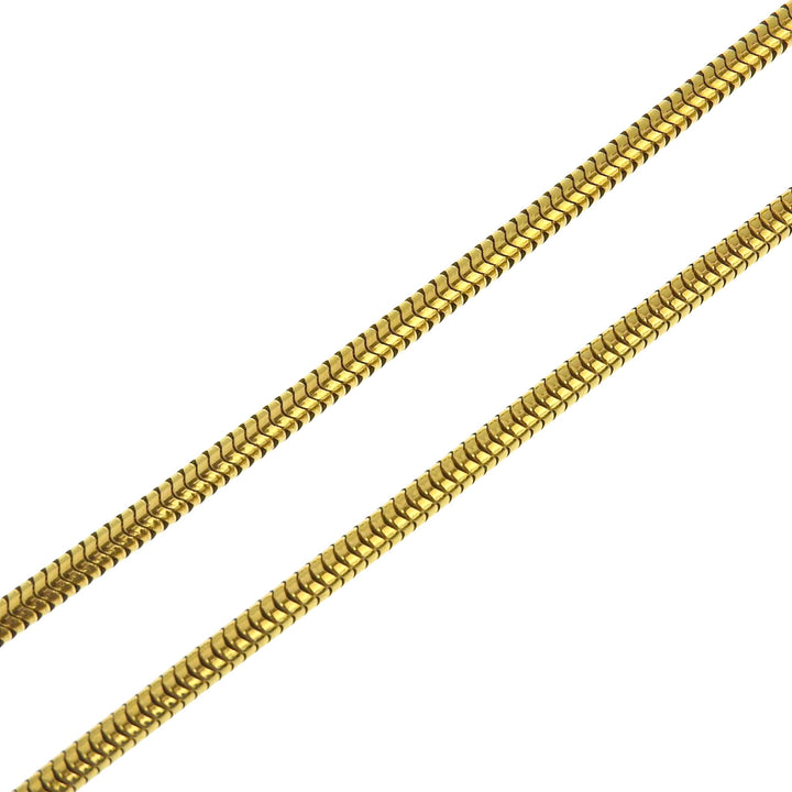Great HERMES Necklace Cru de Sel Serie Pendant gold Gold Plated mens
