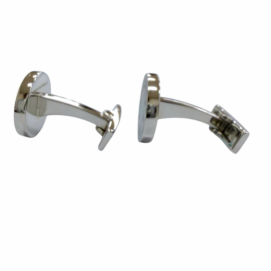 Excellent HERMES Cufflinks cufflinks Ricol 2 Cru de Selle Serie Silver mens