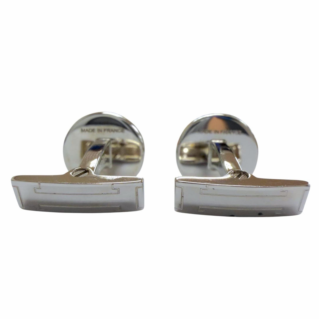 Excellent HERMES Cufflinks cufflinks Ricol 2 Cru de Selle Serie Silver mens
