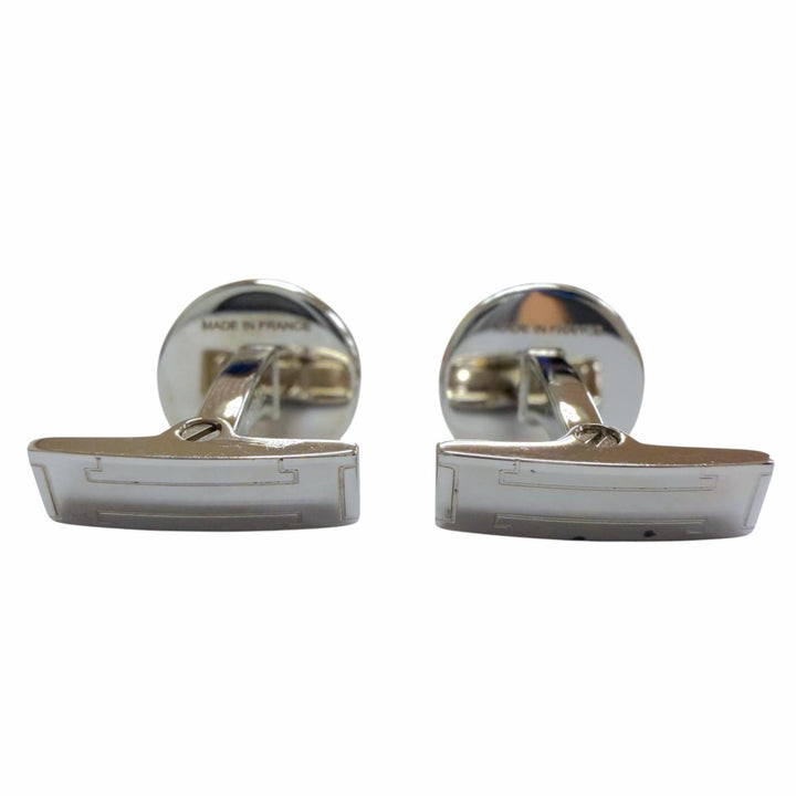 Excellent HERMES Cufflinks cufflinks Ricol 2 Cru de Selle Serie Silver mens