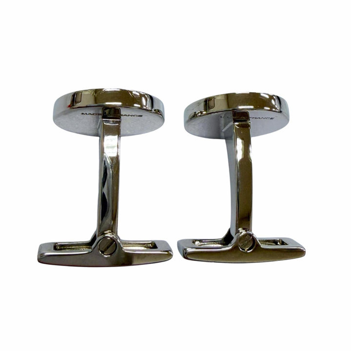 Excellent HERMES Cufflinks cufflinks Ricol 2 Cru de Selle Serie Silver mens