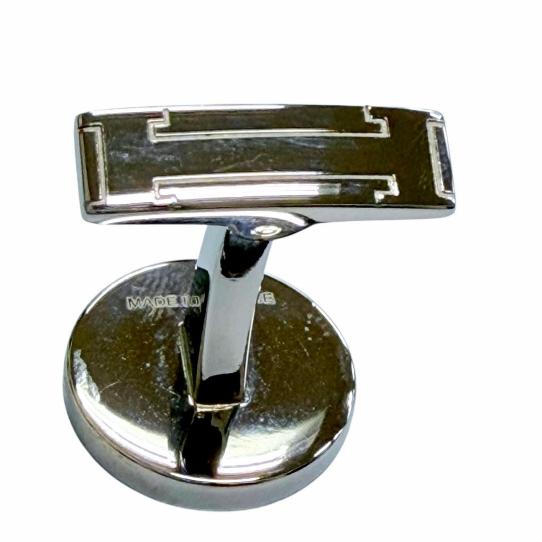 Excellent HERMES Cufflinks cufflinks Ricol 2 Cru de Selle Serie Silver mens